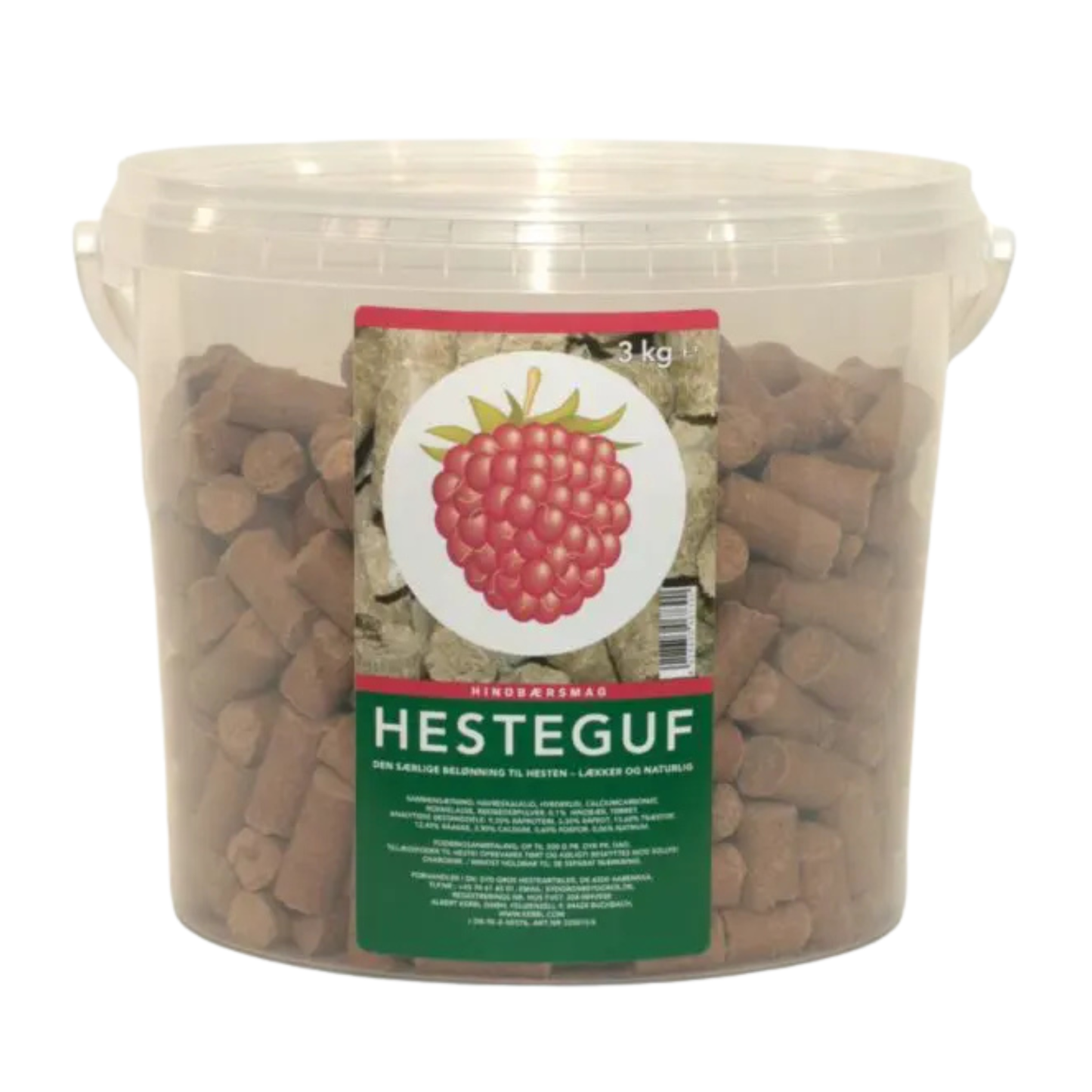 Hesteguf - Hindbær - Flere størrelser