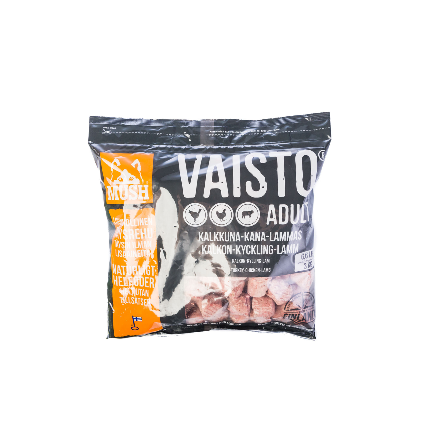 MUSH Vaisto Grå - 3 kg