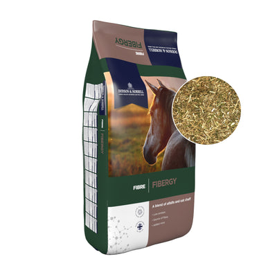 Fibergy hestefoder med fiberblanding 18kg