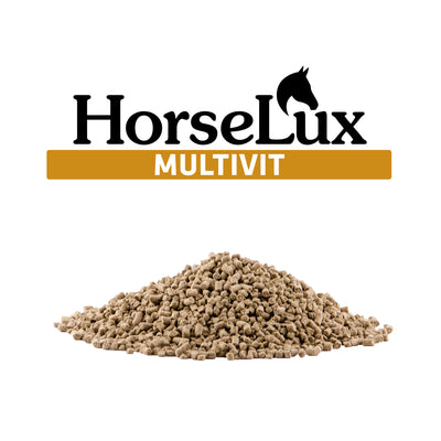 HorseLux MultiVit, vitaminholdige foderpiller til din hest.