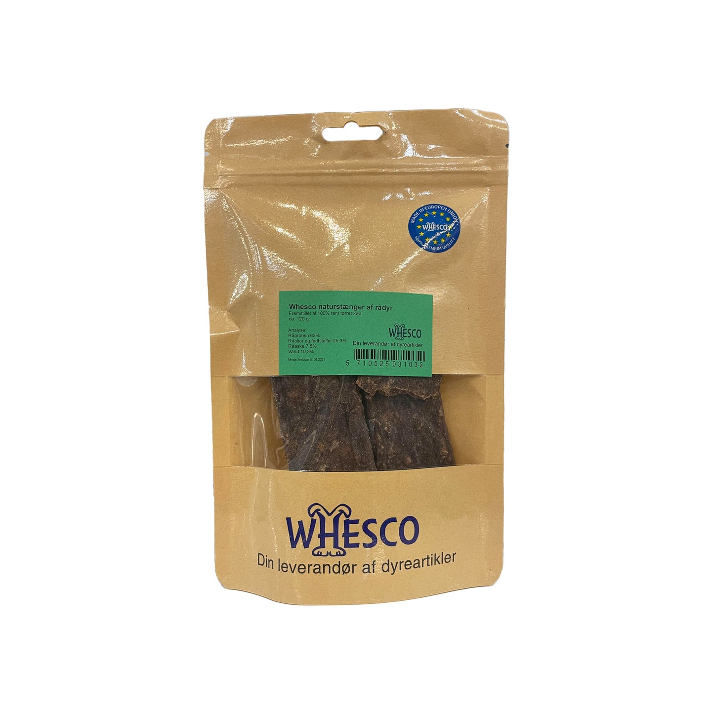 Whesco Naturstænger - 100% Rådyr - 120 g