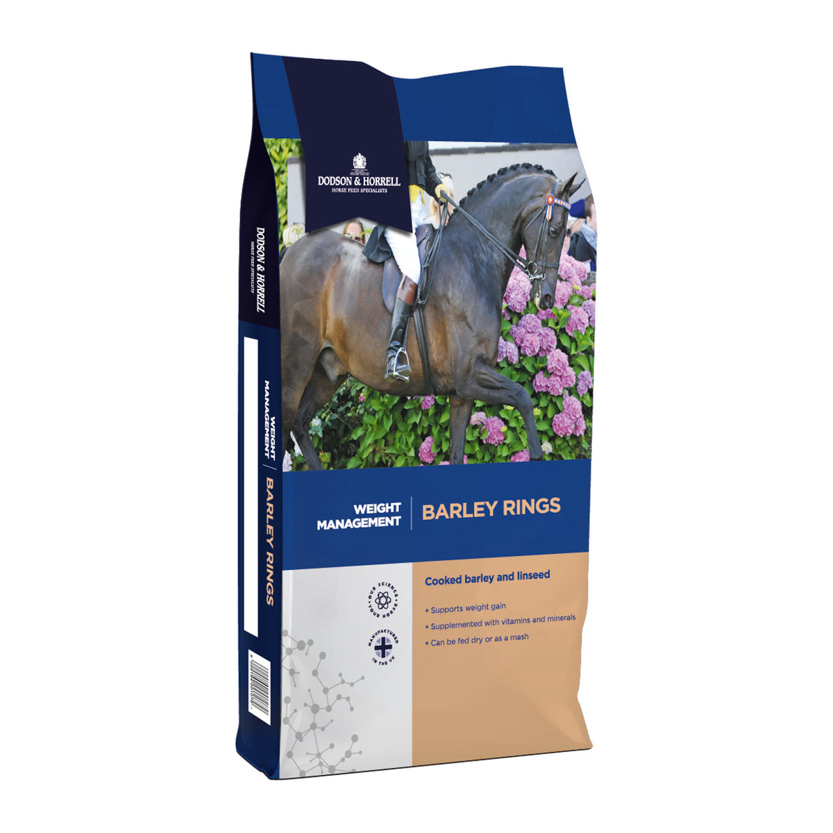 D&H Barley Rings hestefoder i 15 kg sæk fra Dodson & Horrell – billede 3