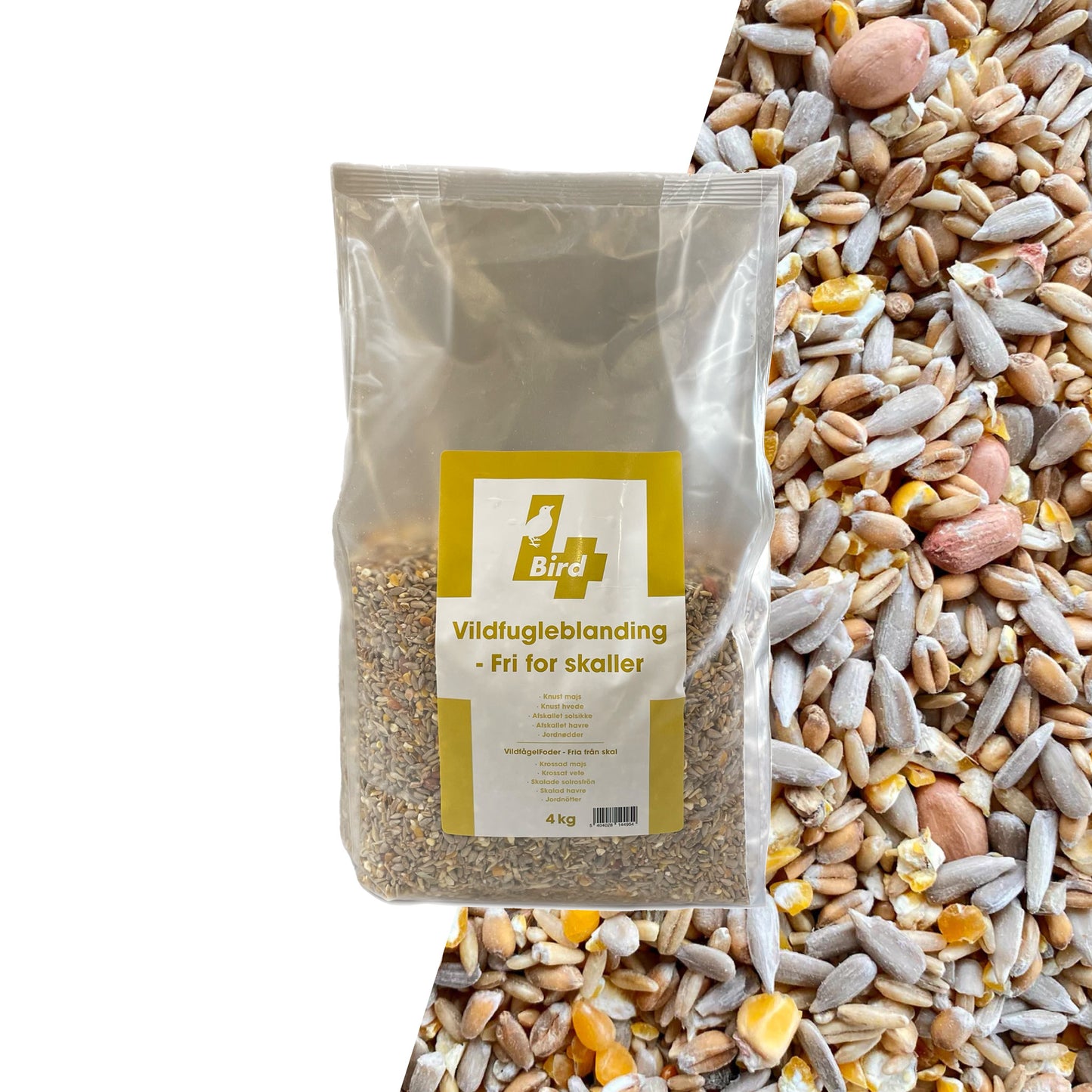 4Birds Vildfugleblanding - Uden Skaller - 4 kg