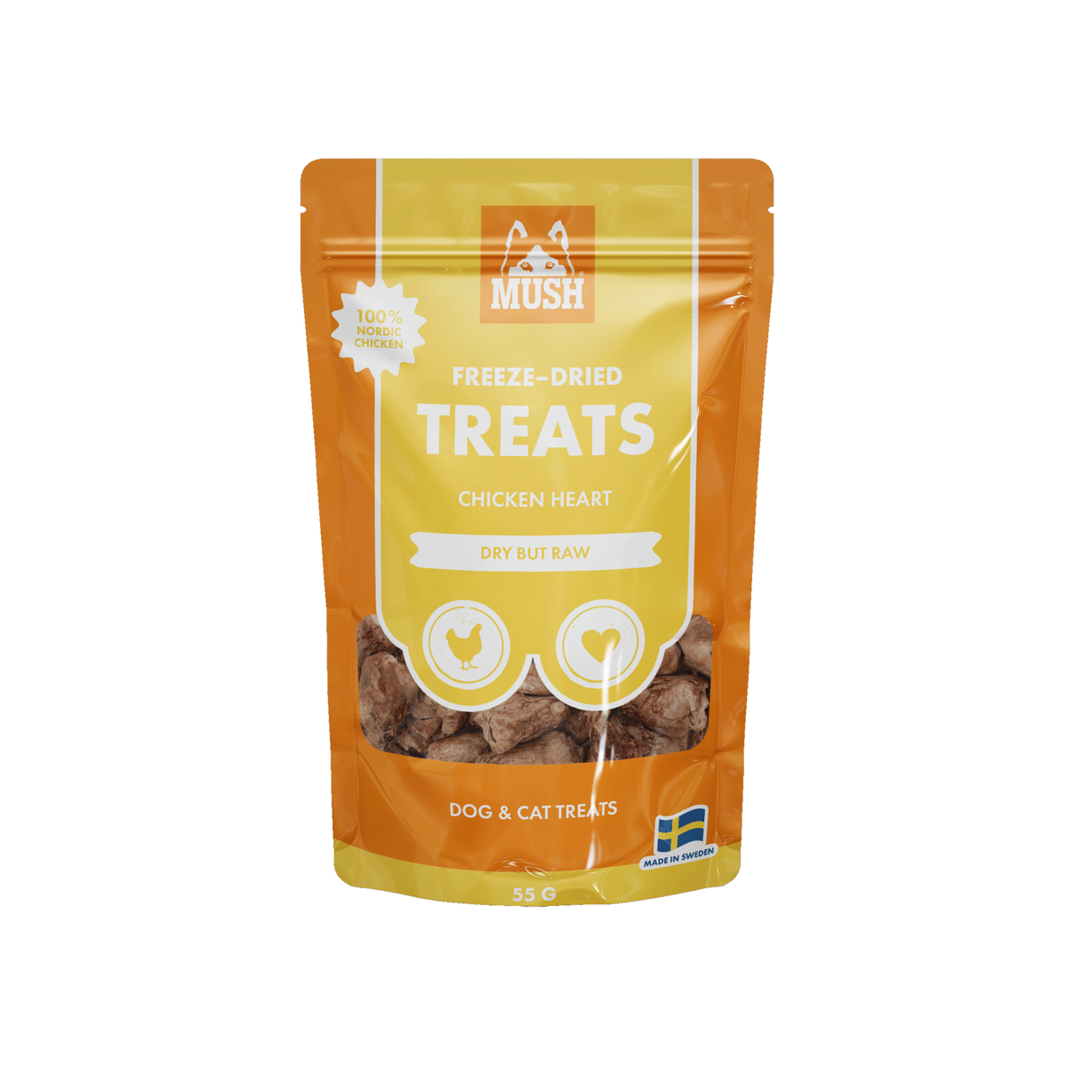 MUSH Treat Kyllingehjerte - 50 g