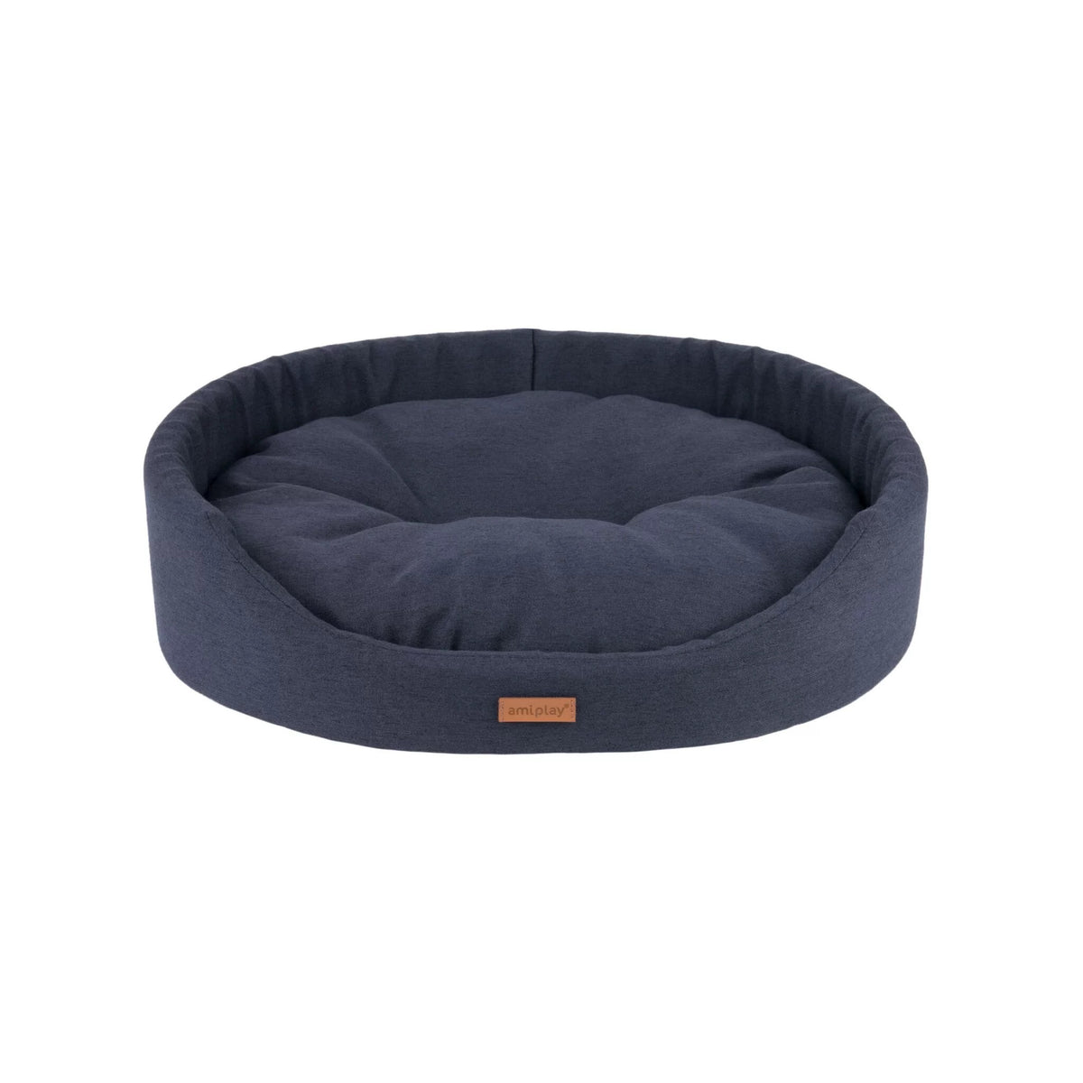 Amiplay Oval Hundeseng - Sort