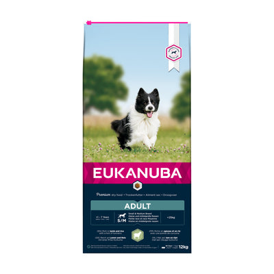 Eukanuba Adult Small/Medium - Lam & Ris - 12 kg