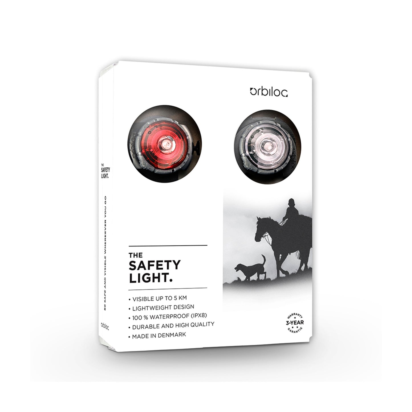 Orbiloc Dual Twin Pack Lygte - Hest & Rytter