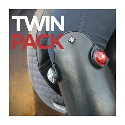 Orbiloc Dual Twin Pack Lygte - Hest & Rytter