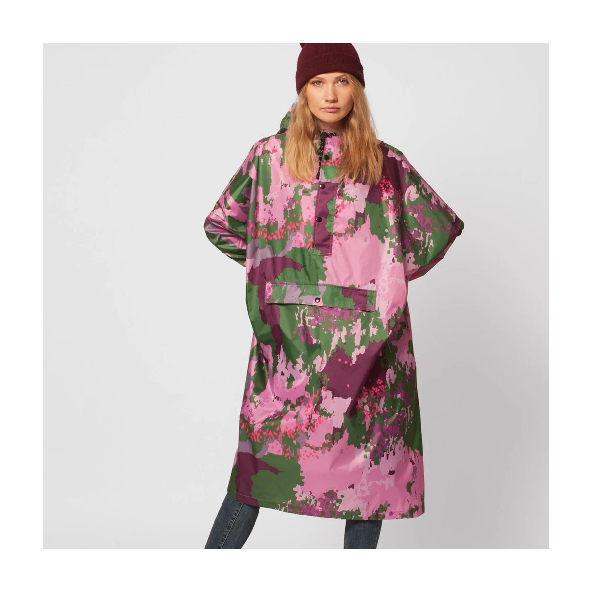 Rainkiss Regnponcho Digi Spring Camo – billede 2
