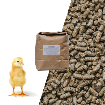 Kyllingefoder Voksefoder - 8-18 uger - 5 kg