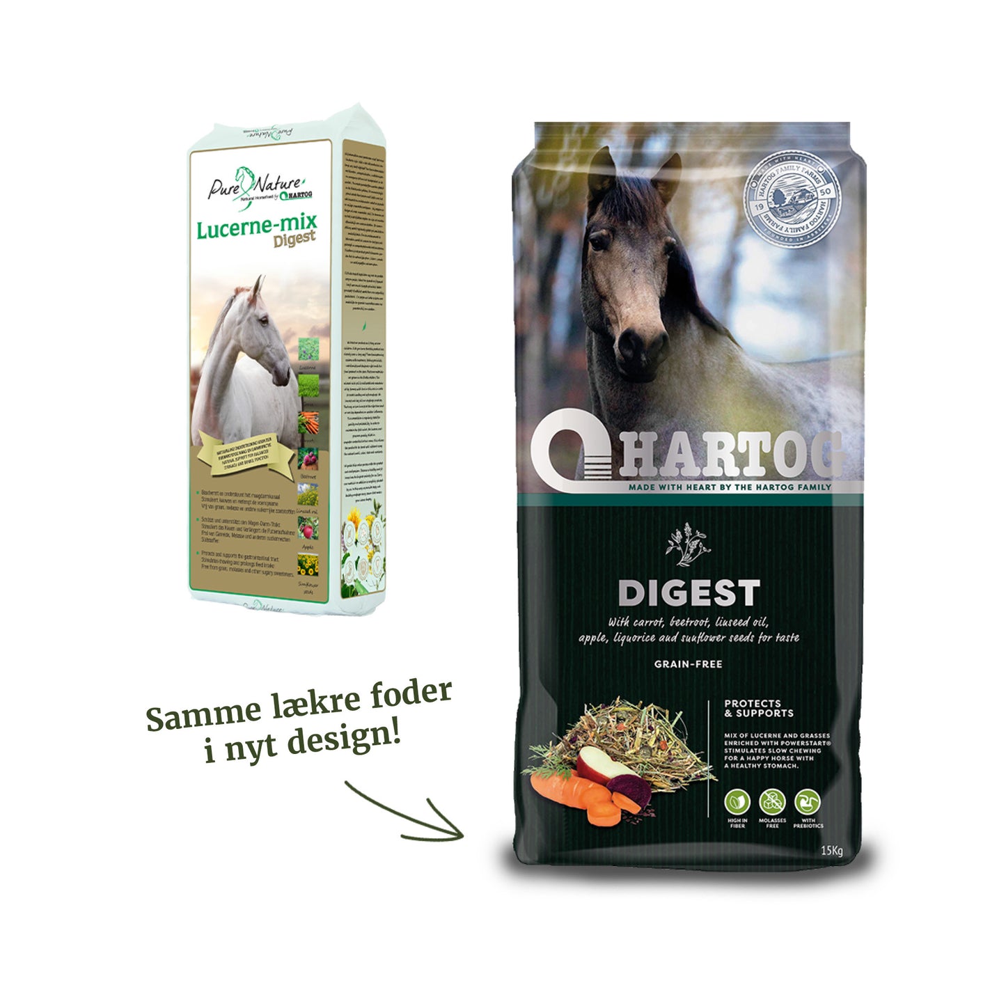 Hartog Lucerne mix Digest 15kg nyt design