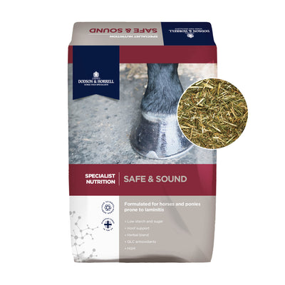 Safe & Sound fiberholdigt foder til heste.