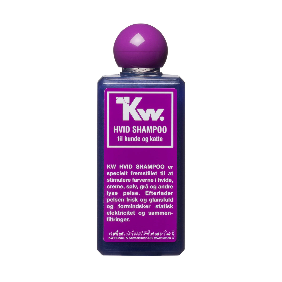 KW plejende shampoo til hvid pels 200 ml