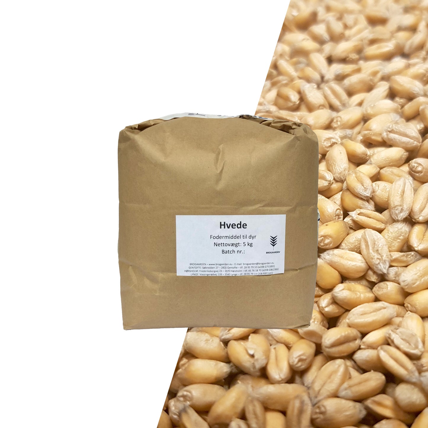 Hele hvedekerner sæk med 5kg