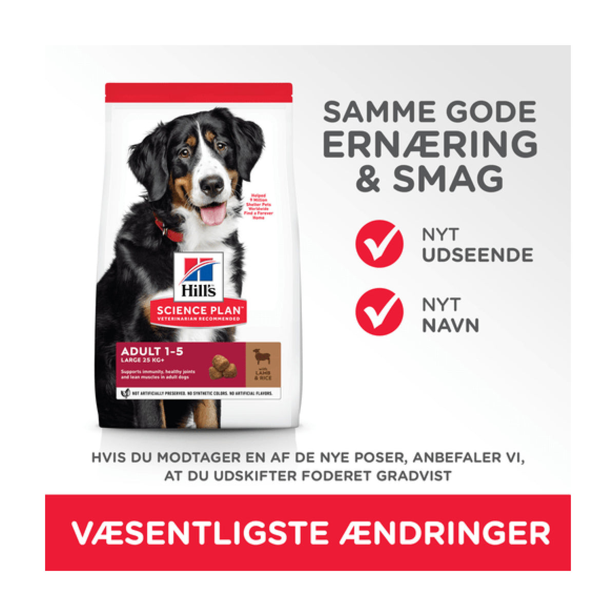 Hills Large Breed Adult hundefoder med lam og ris 12kg
