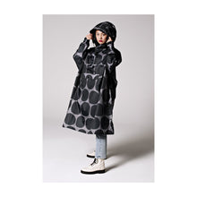Rainkiss regn poncho regnslag sort prikket