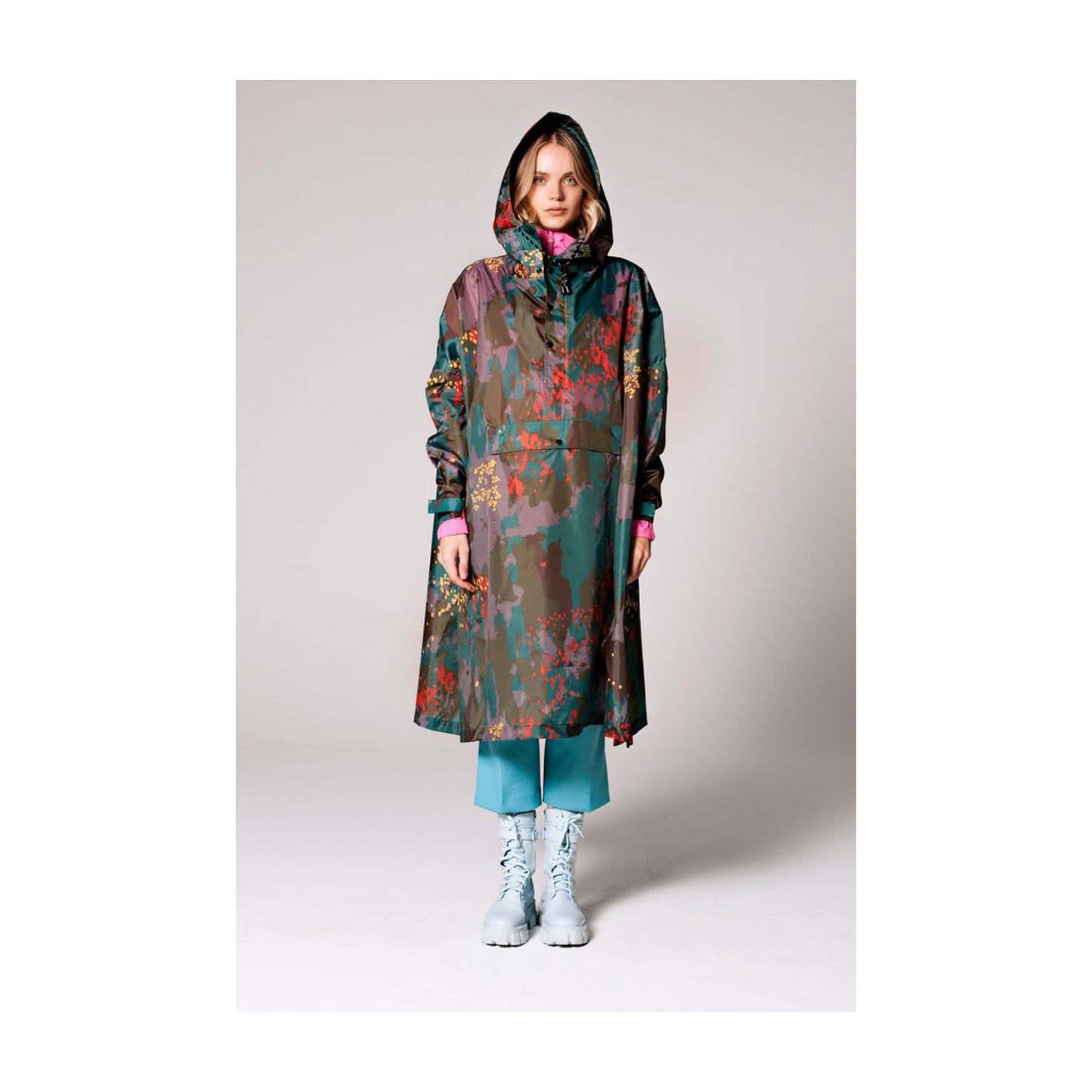 Rainkiss Regnponcho - Digi Forest Camo