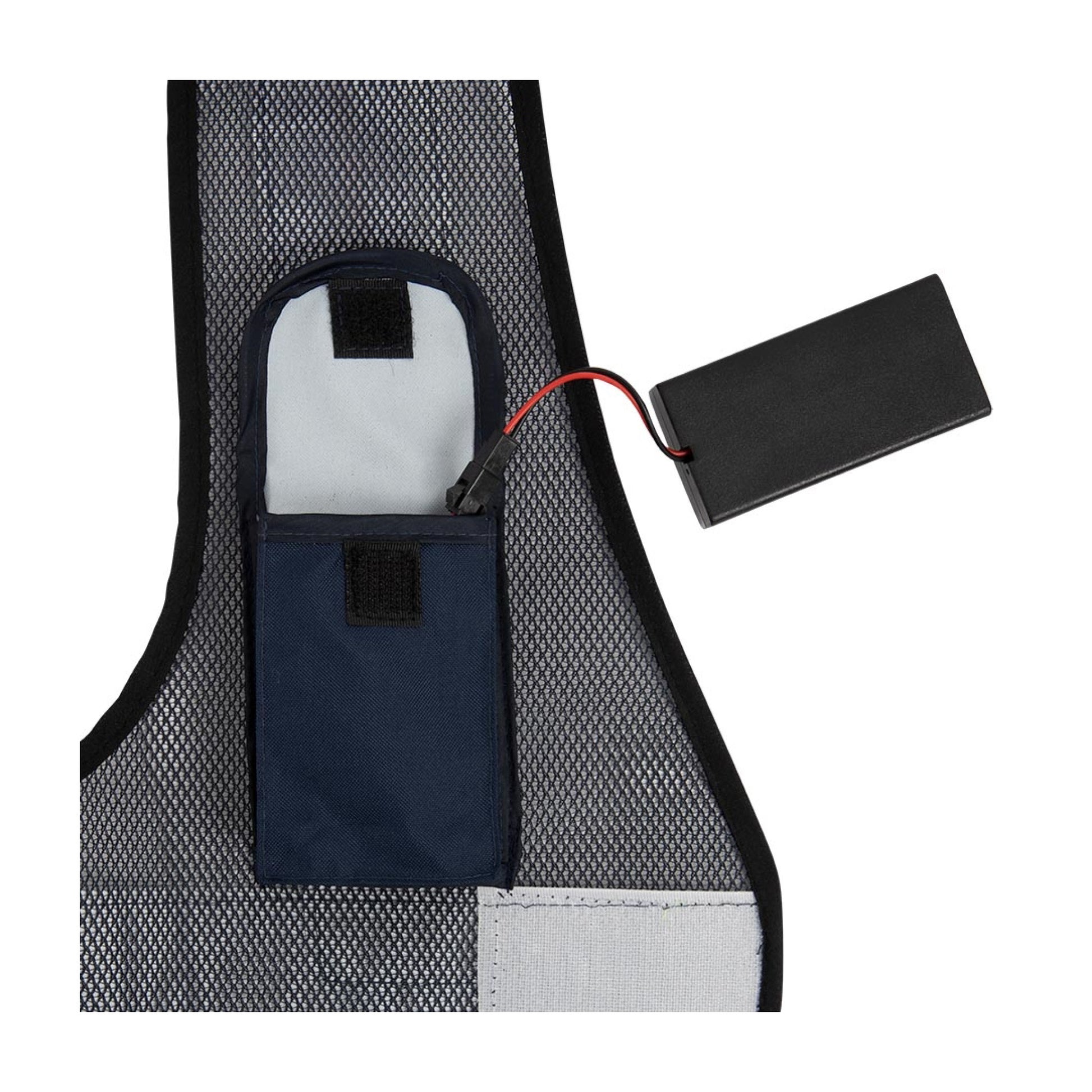 Refleksvest LED lys Sølv Voksen