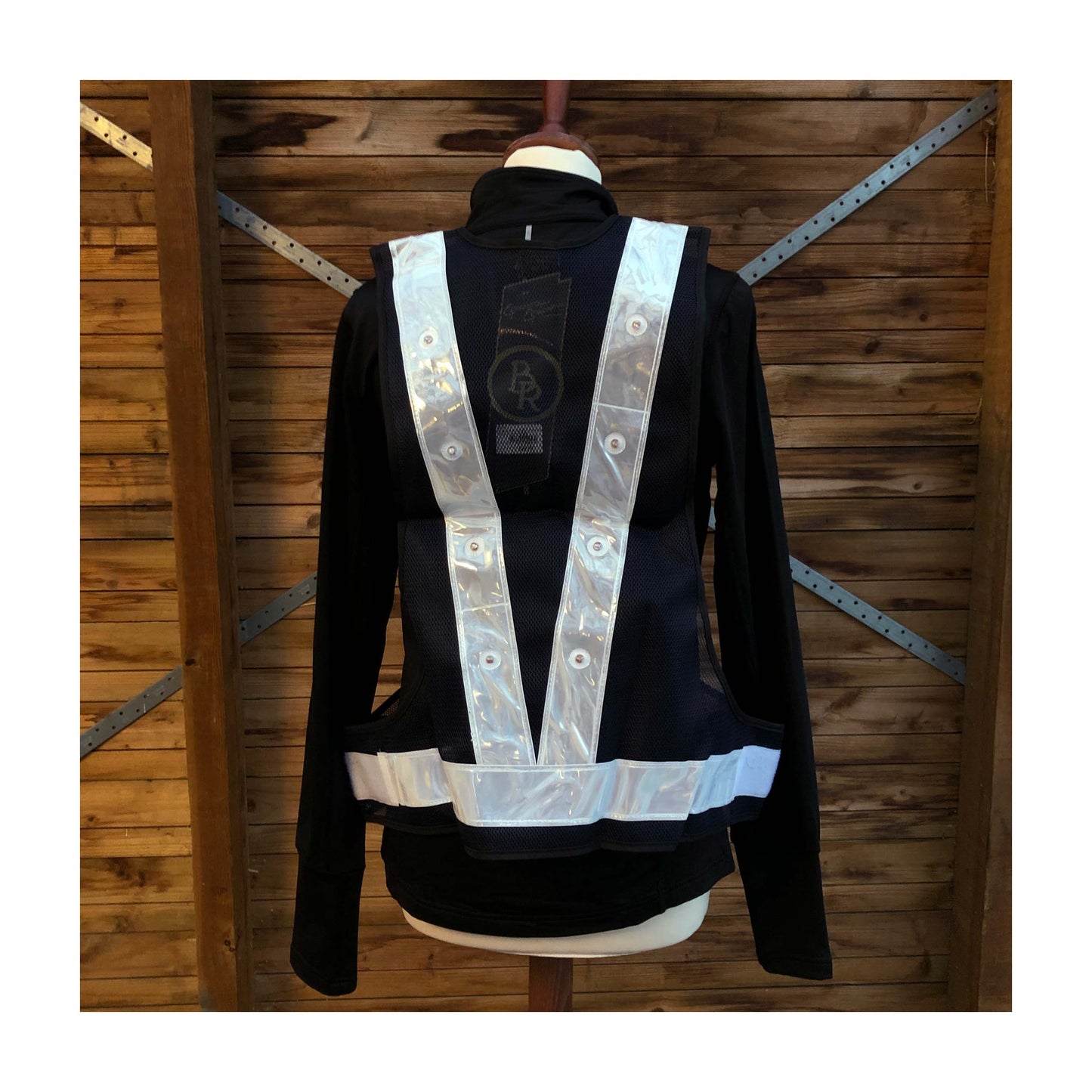 Refleksvest LED lys Sølv Voksen