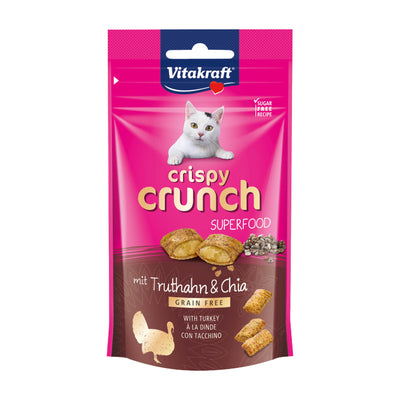 Crispy Crunch Kattegodbid med smag af Kalkun og Chia.