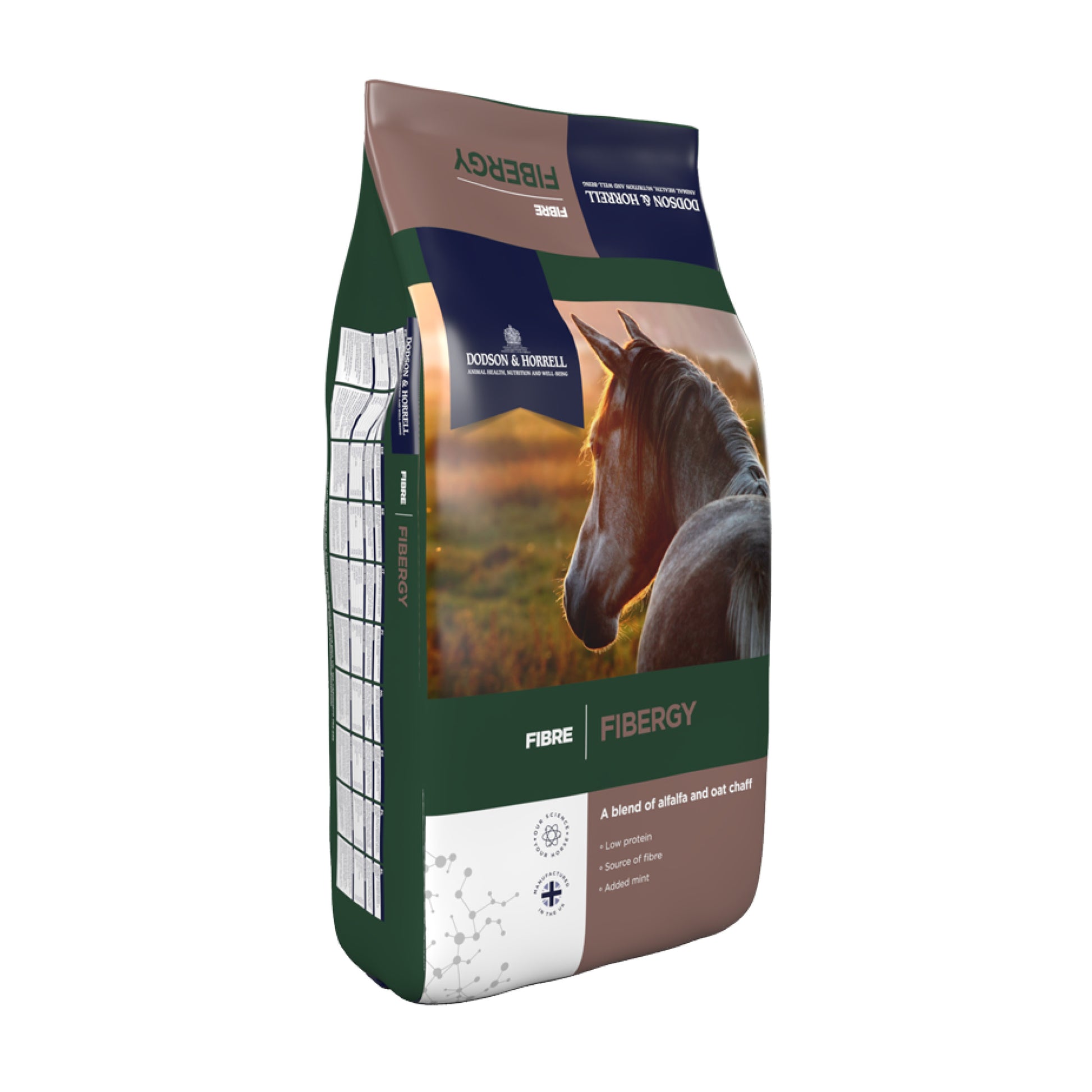 Fibergy hestefoder med fiberblanding 18kg Dodson and Horrell