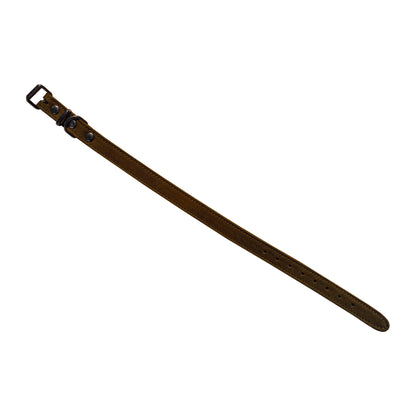 Soft Læderhalsbånd Brun 36-47cm