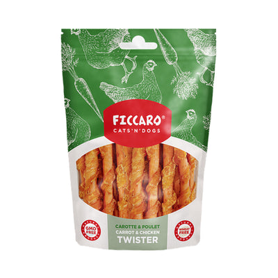 Ficcaro Carrot & Chicken Twister - 100 g