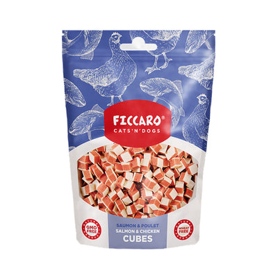 Ficcaro Salmon & Chicken Cubes - 100 g