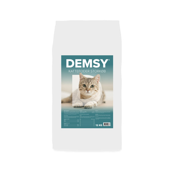 forbrug Outlook døråbning Demsy Kattefoder - Storkøb - 12 kg