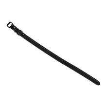 Soft Læderhalsbånd Sort 31-42cm