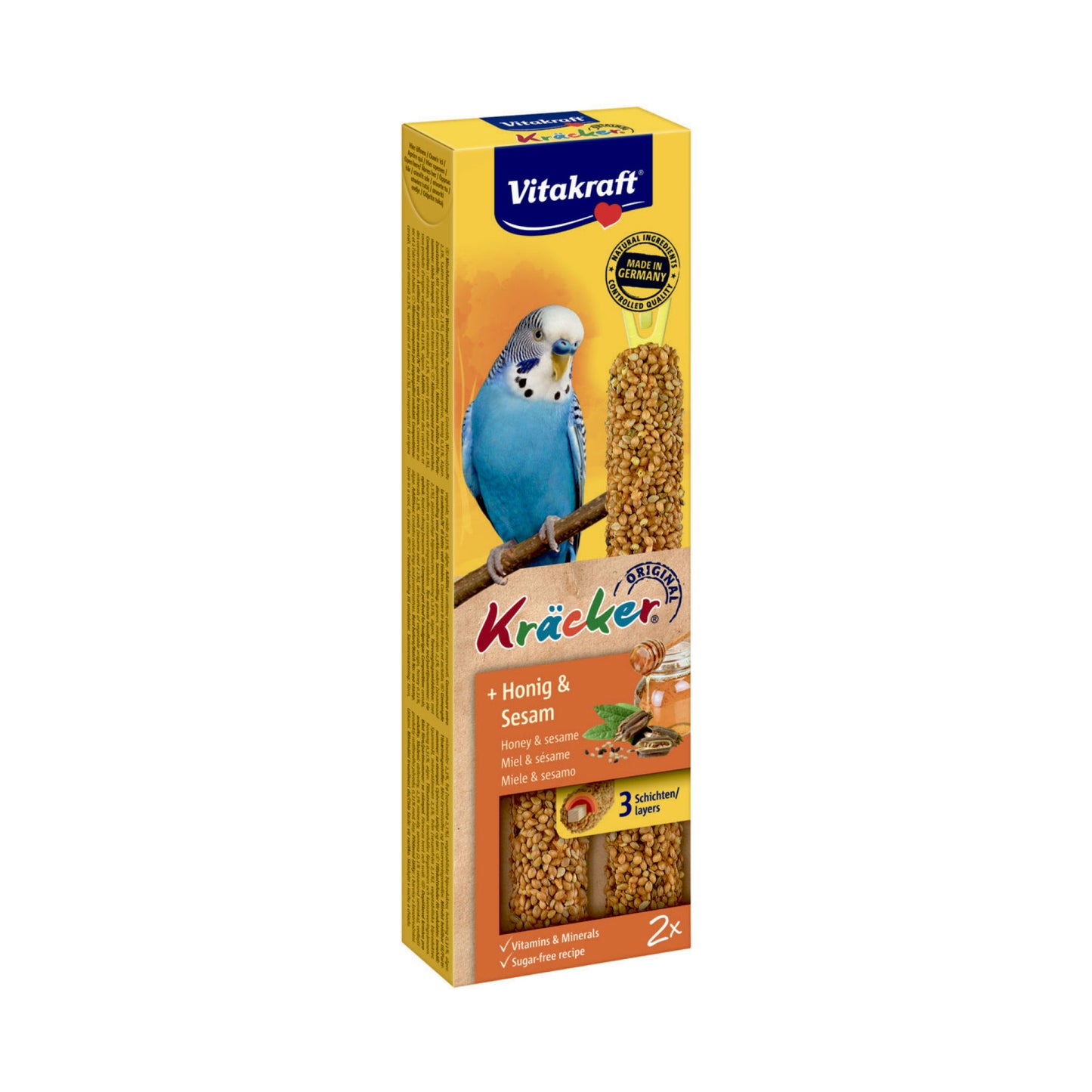 Kräcker Undulat - Honning & Sesam - 2 stk