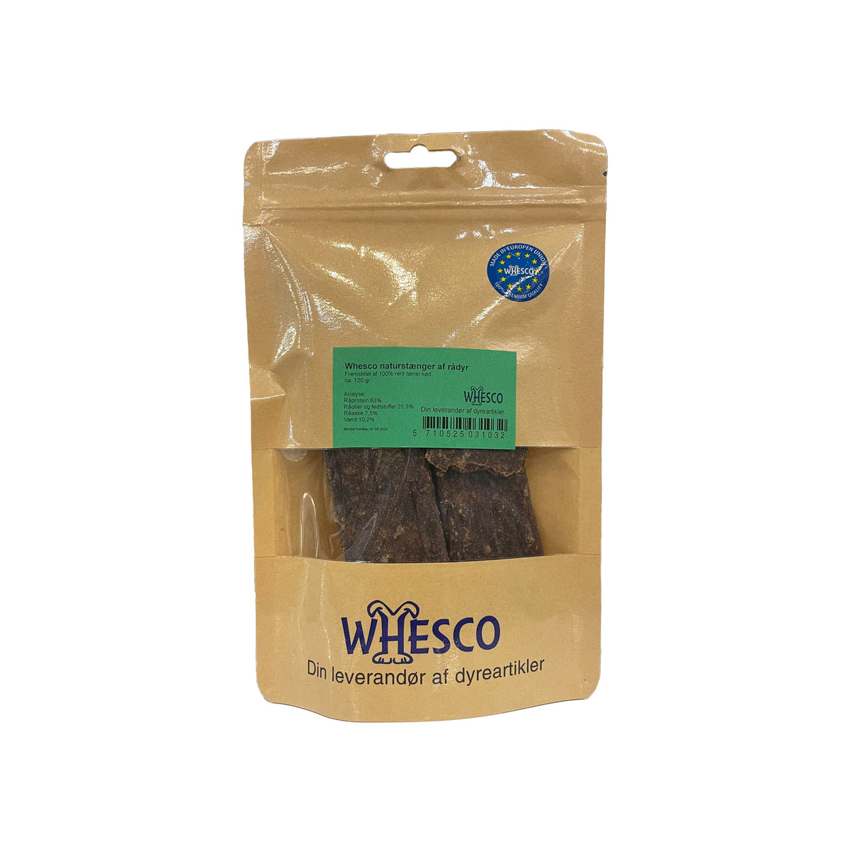 Whesco Naturstænger - 100% Rådyr - 120 g