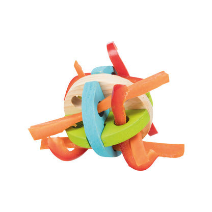 Snackbold / Aktivitetsbold - Træ - 8,5 cm